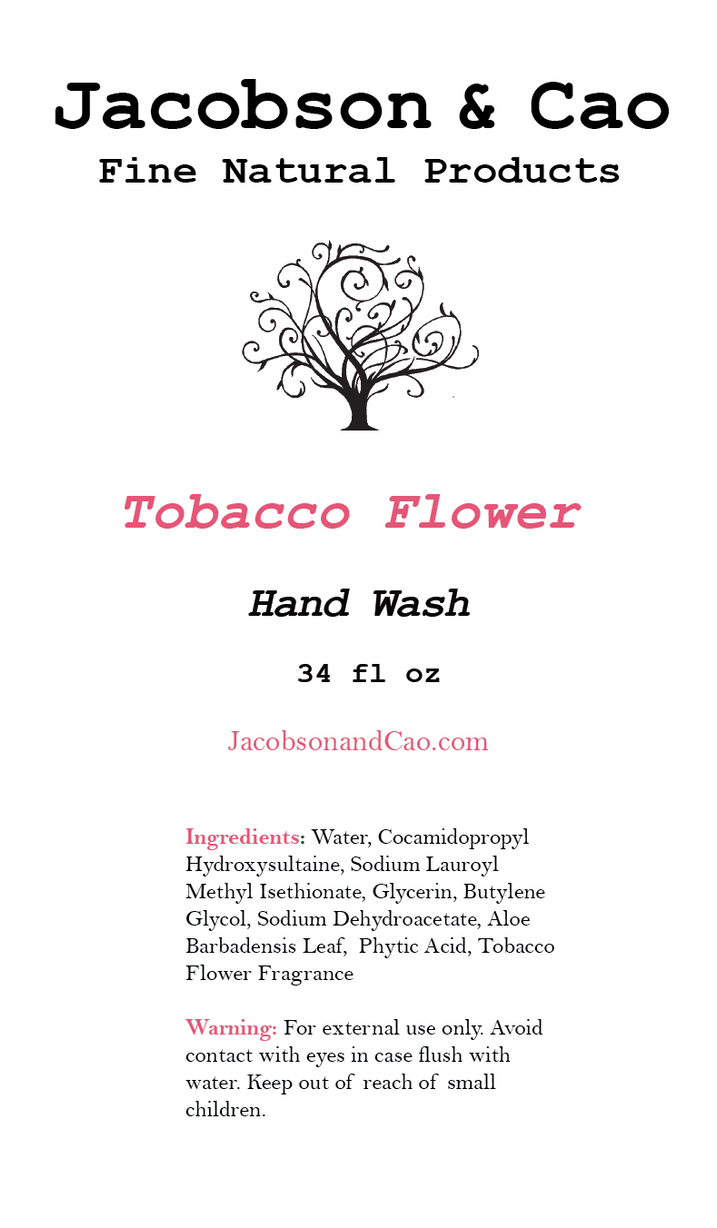 Tobacco Flower Hand Wash Refill<p> 34 fl oz </p>